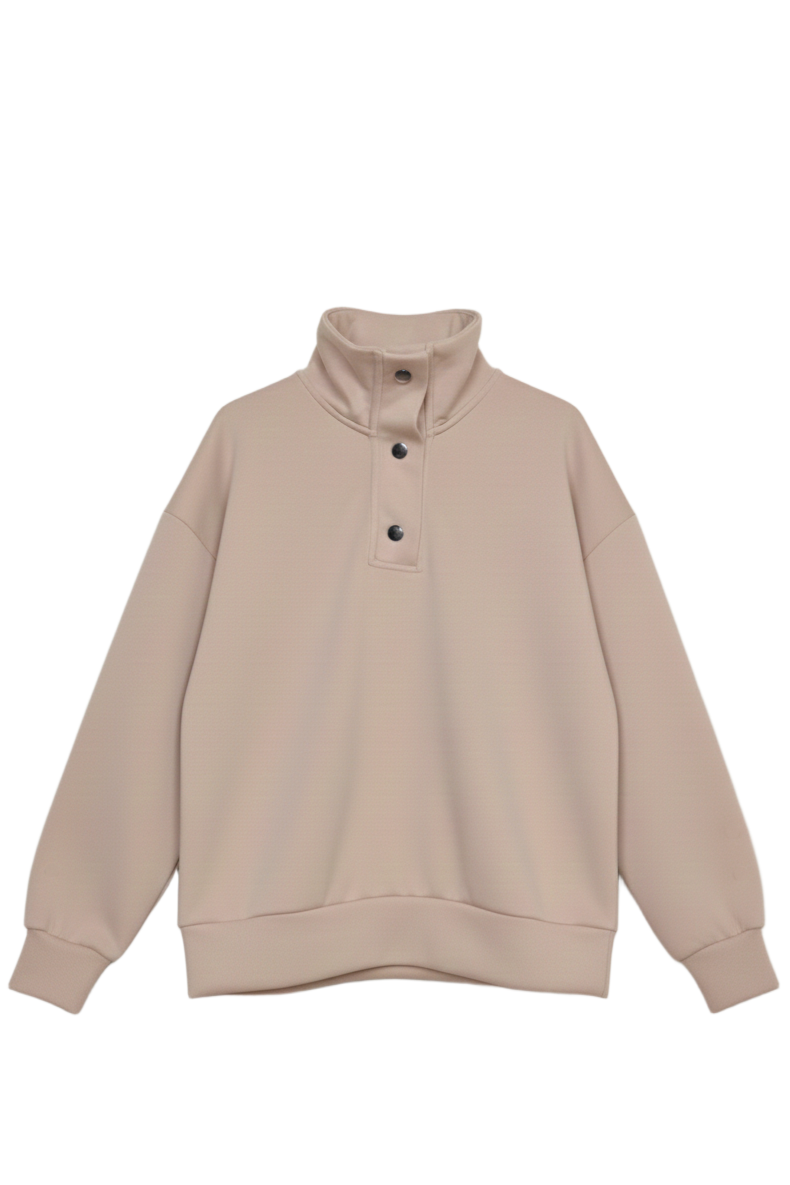 سويت شيرت لاونج بياقة عالية