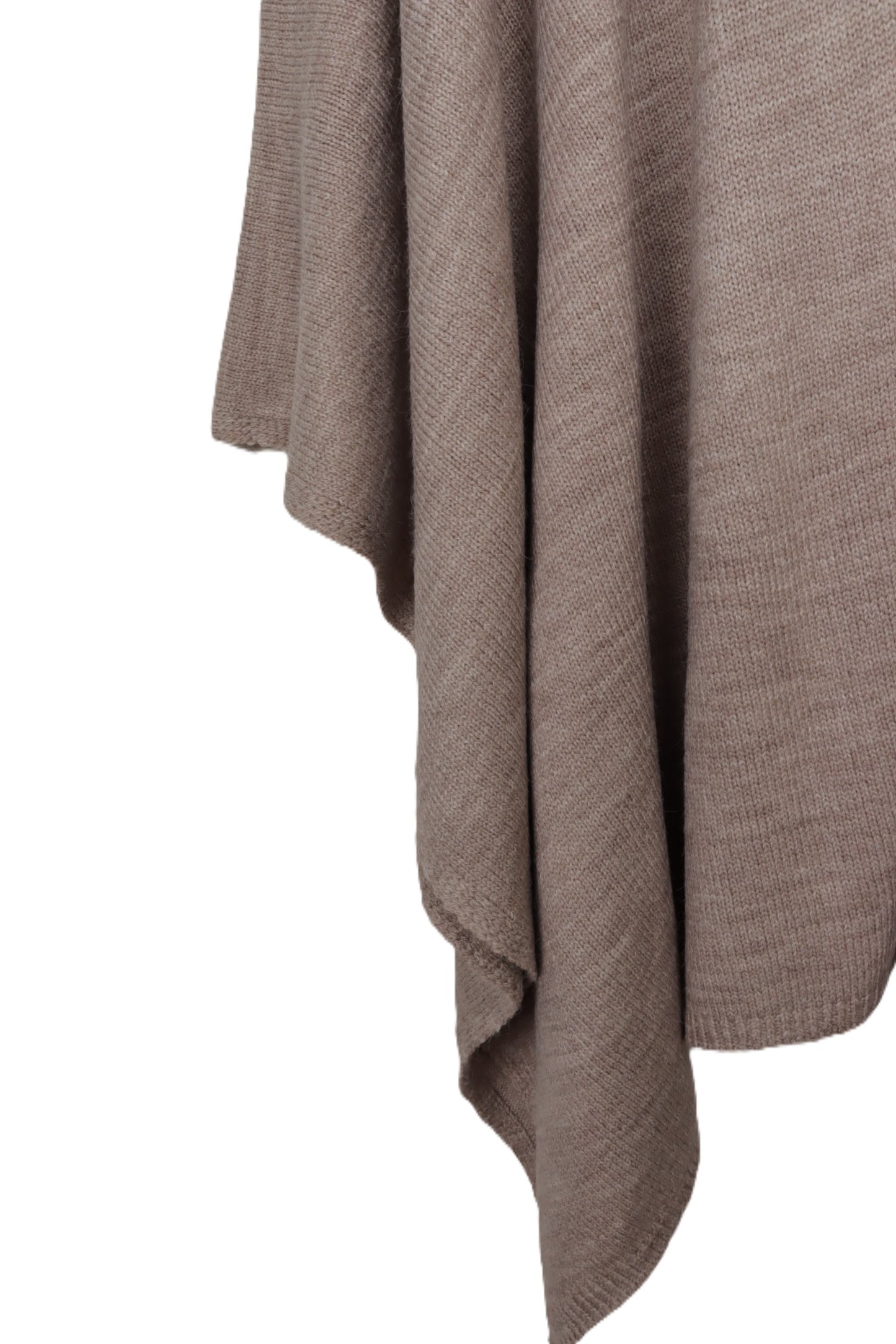 Asymmetric Knitted Poncho