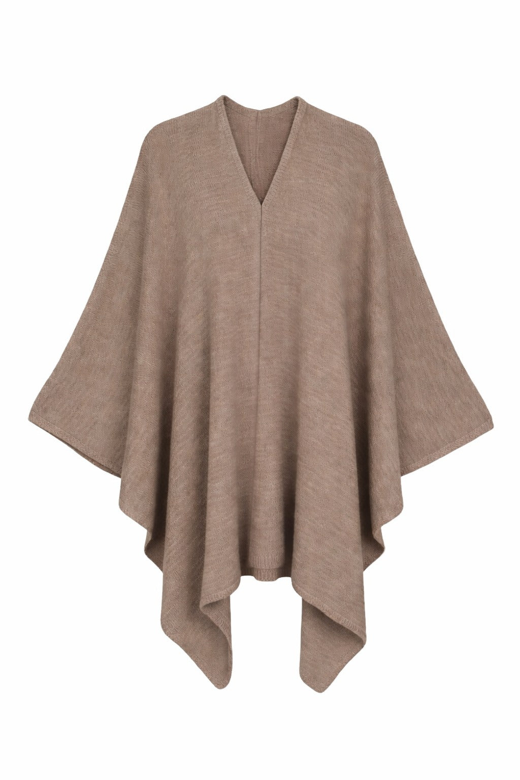 Asymmetric Knitted Poncho