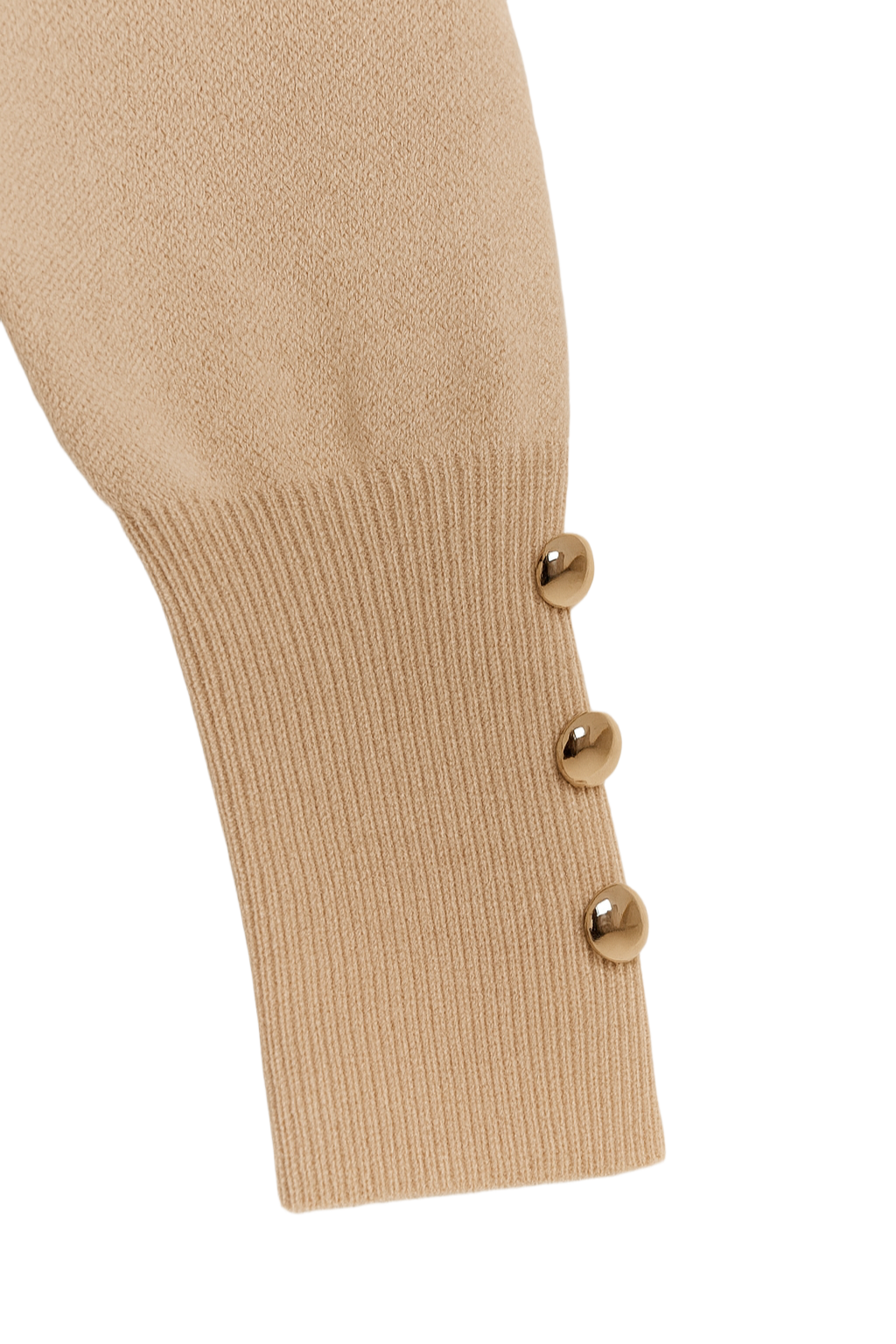 Stitched Buttoned Slim Pullover