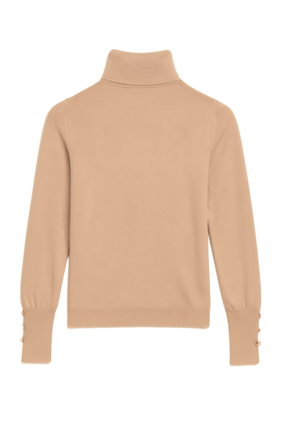 Stitched Buttoned Slim Pullover