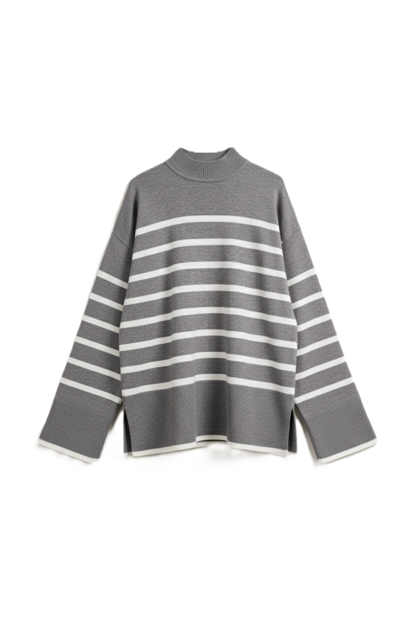 Striped Knit Pullover
