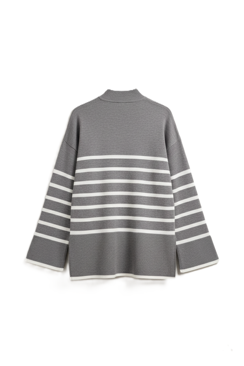 Striped Knit Pullover