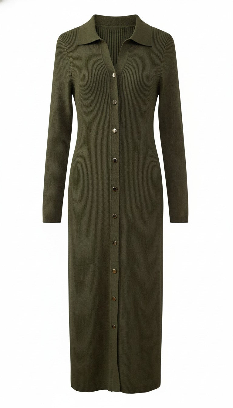 Button-Down Midi Dress