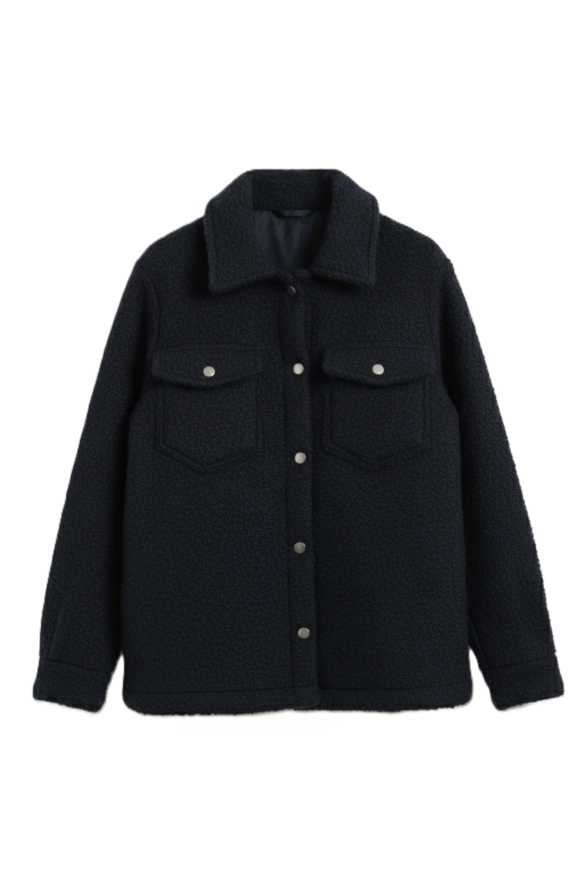 قميص شتوي بجيوب أمامية