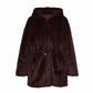 Hooded Faux Fur Coat