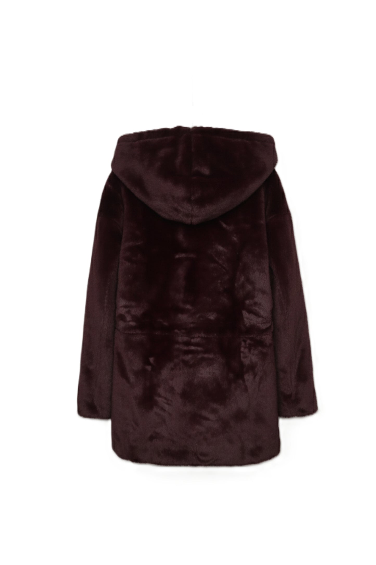 Hooded Faux Fur Coat