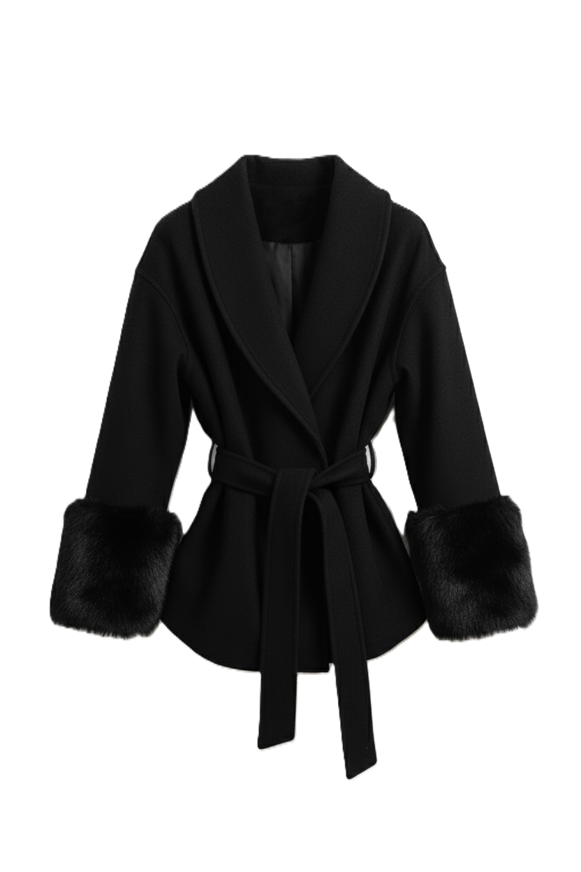 Shawl Collar Wrap Jacket