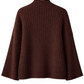 Mock Neck Ribbed Pullover