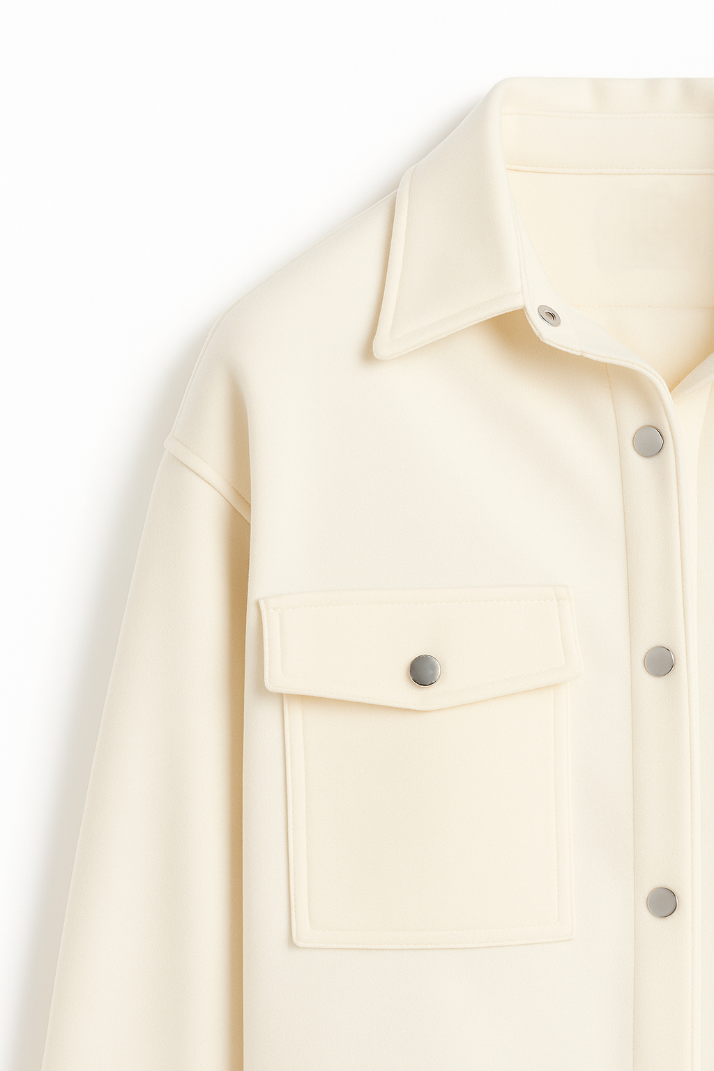 Button-Down Overshirt with Pockets