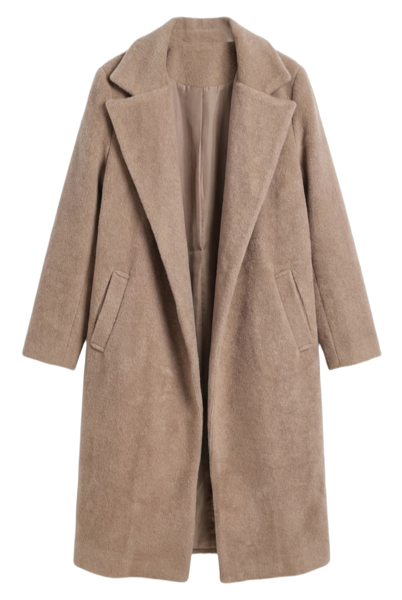 Open-Front Midi Coat