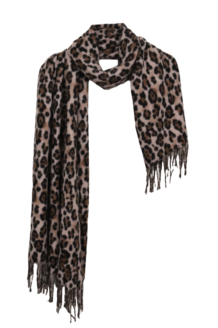 Leopard-Print Scarf