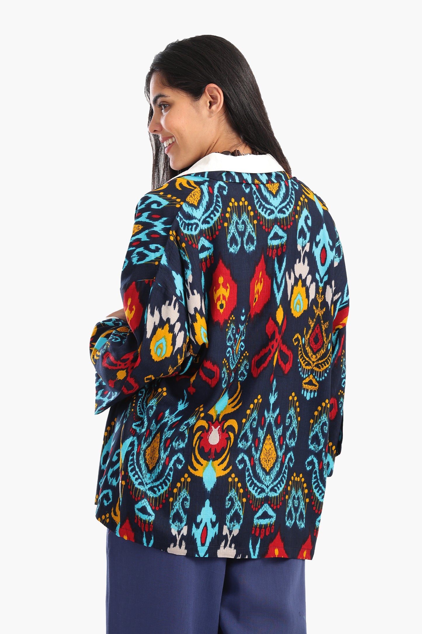 Elegant Printed Cardigan