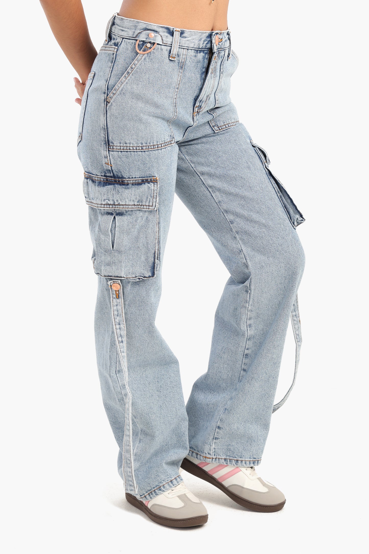 Cargo Jeans with 2 Pockets