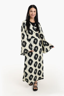 Wrap Up Printed Maxi Dress