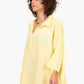 Half Placket Oversized Shirt