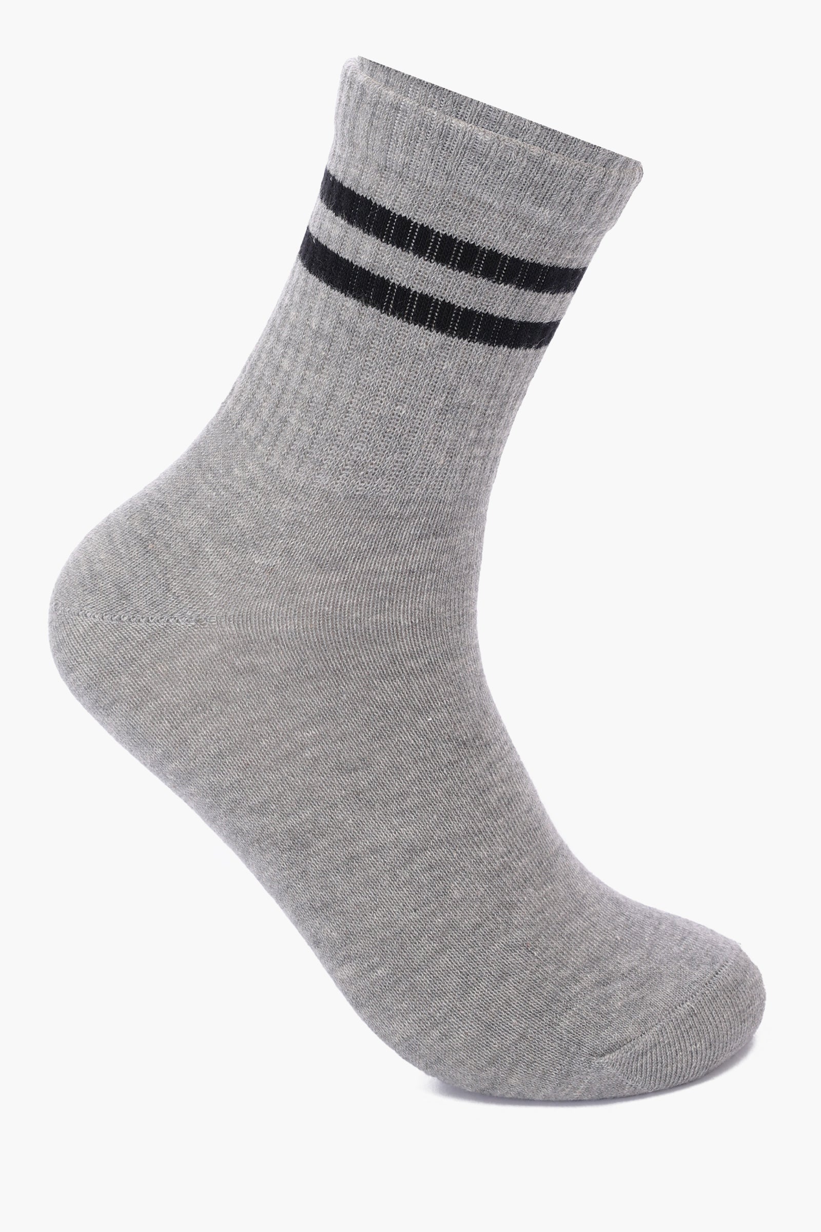 Contrast Striped Socks - 3 Pairs