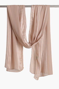Striped Satin Scarf