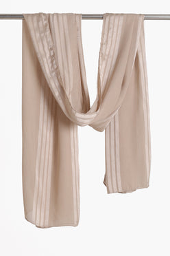 Striped Satin Scarf