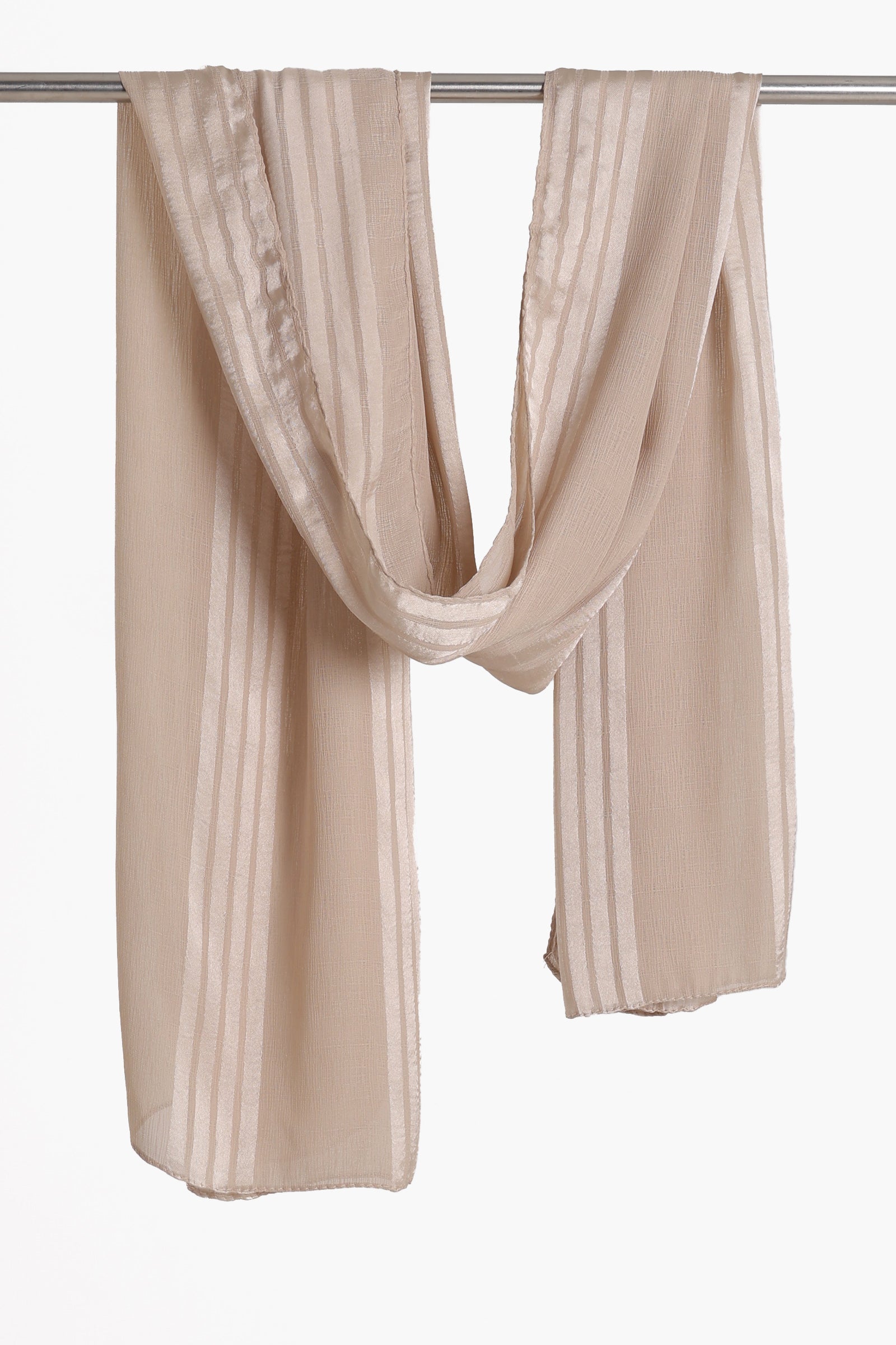 Striped Satin Scarf