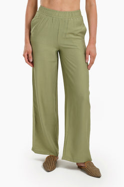 Olive Wide Leg Pants