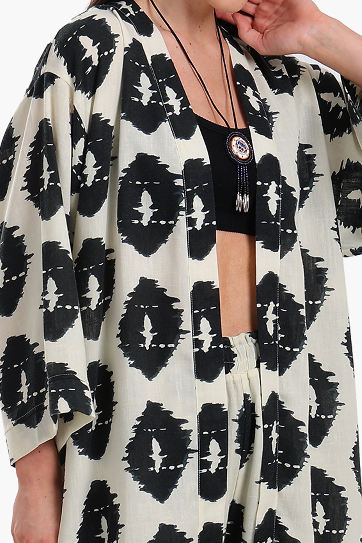 كيمونو تينسل واسع أنيق