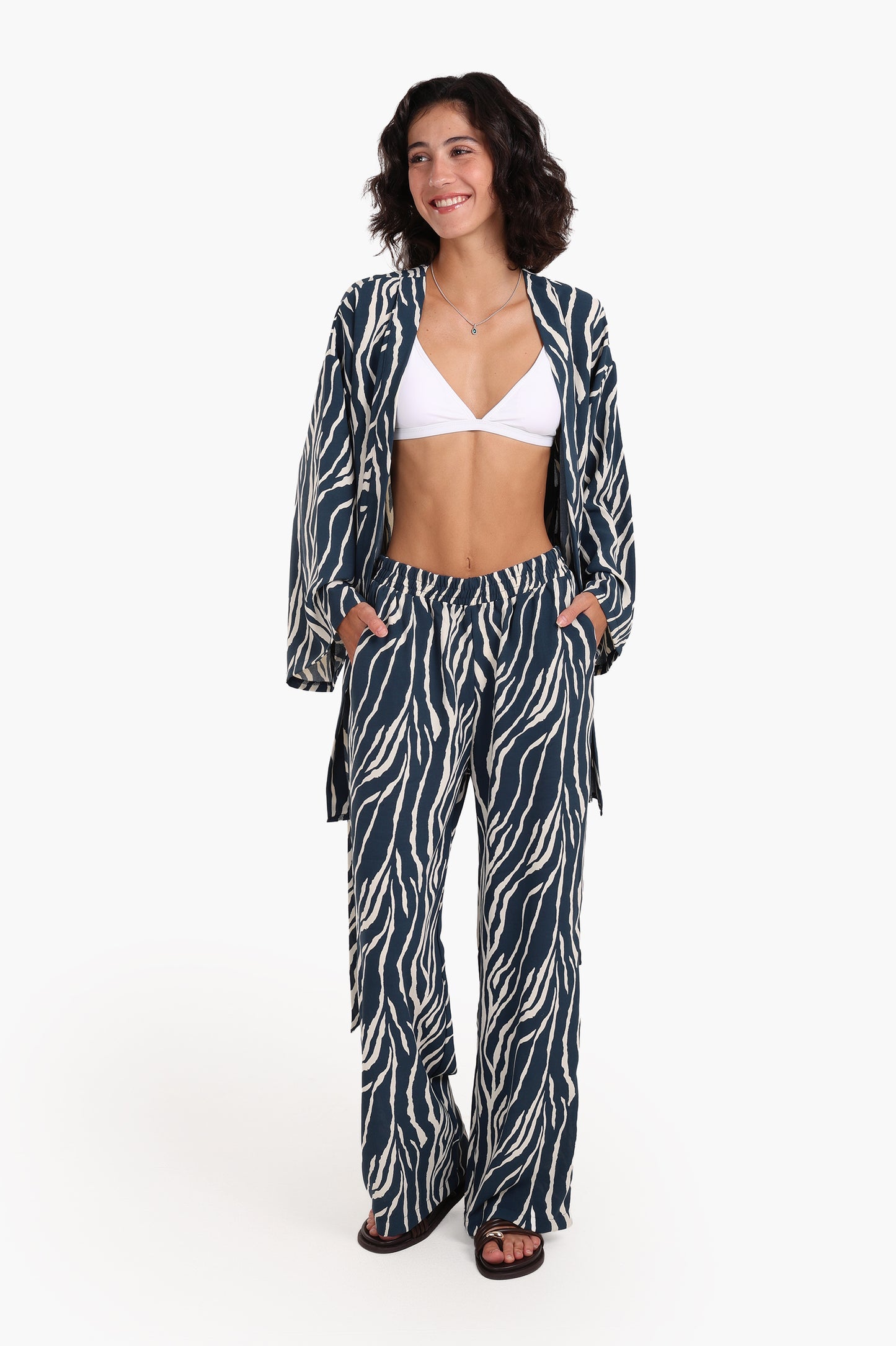 Zebra All Over Printed Pants