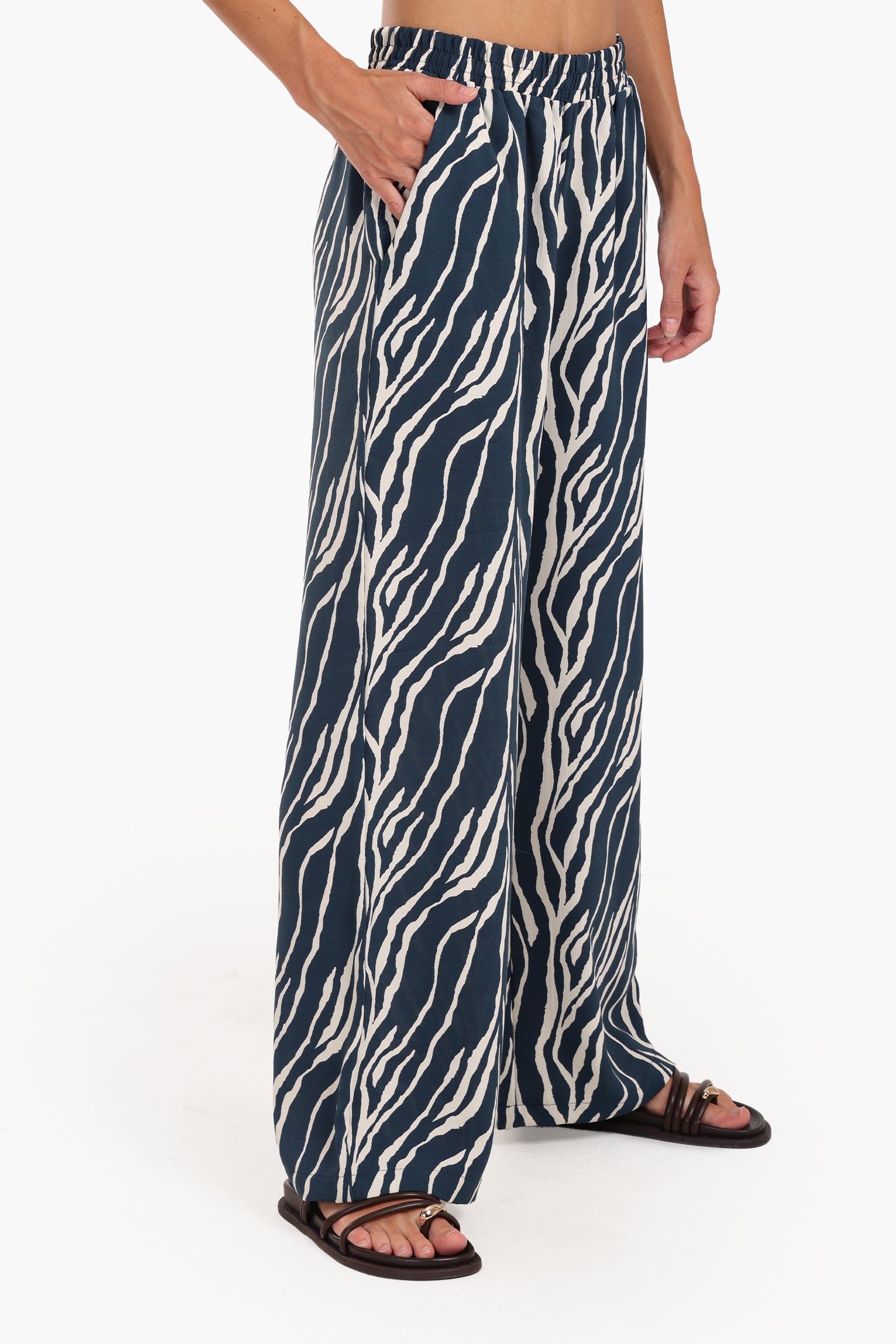 Zebra All Over Printed Pants