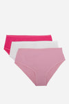 Cotton Full Brief Panties - Pack of 3