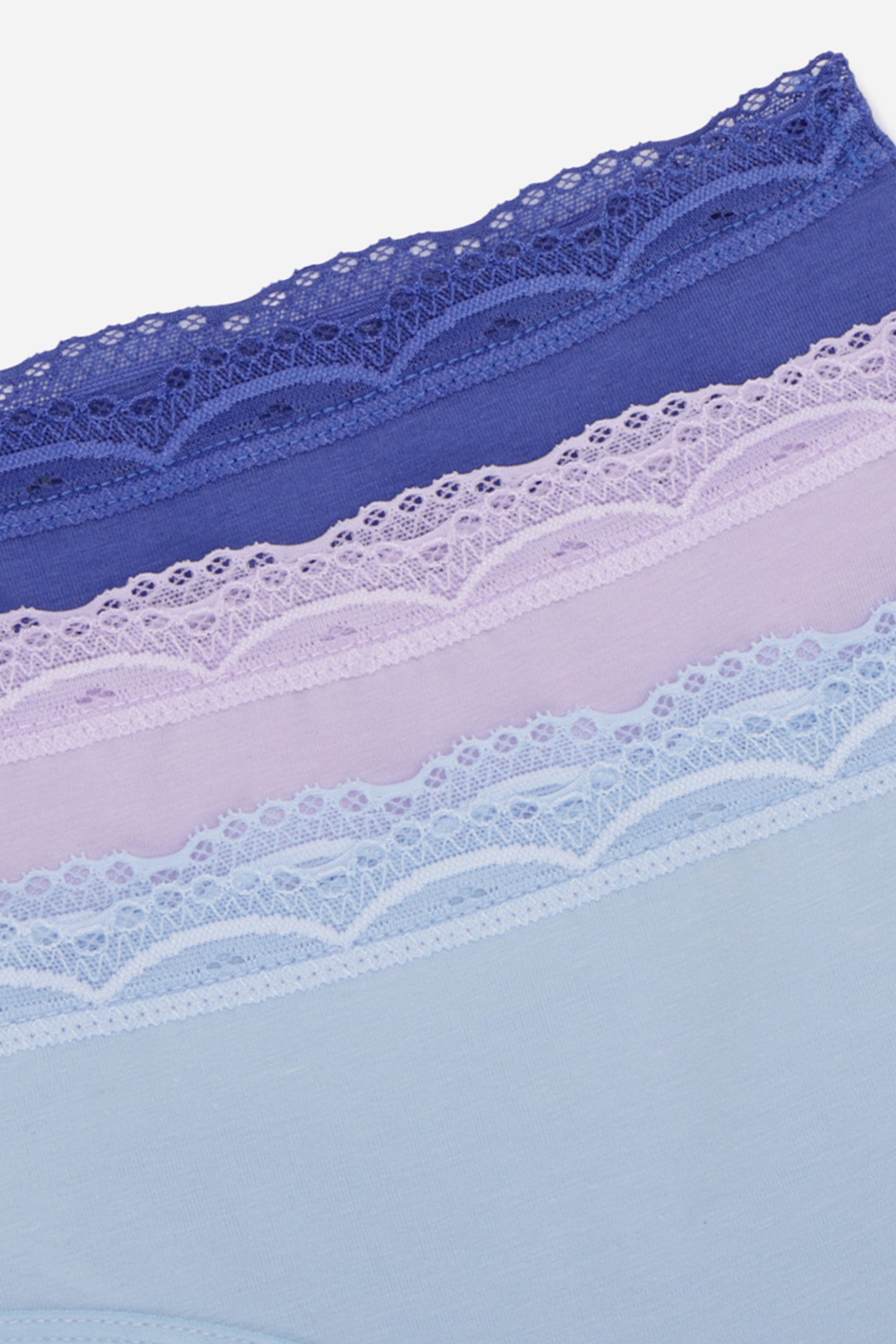 Cotton Lace Bikini Panties - Pack of 3