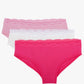 Cotton Lace Bikini Panties - Pack of 3