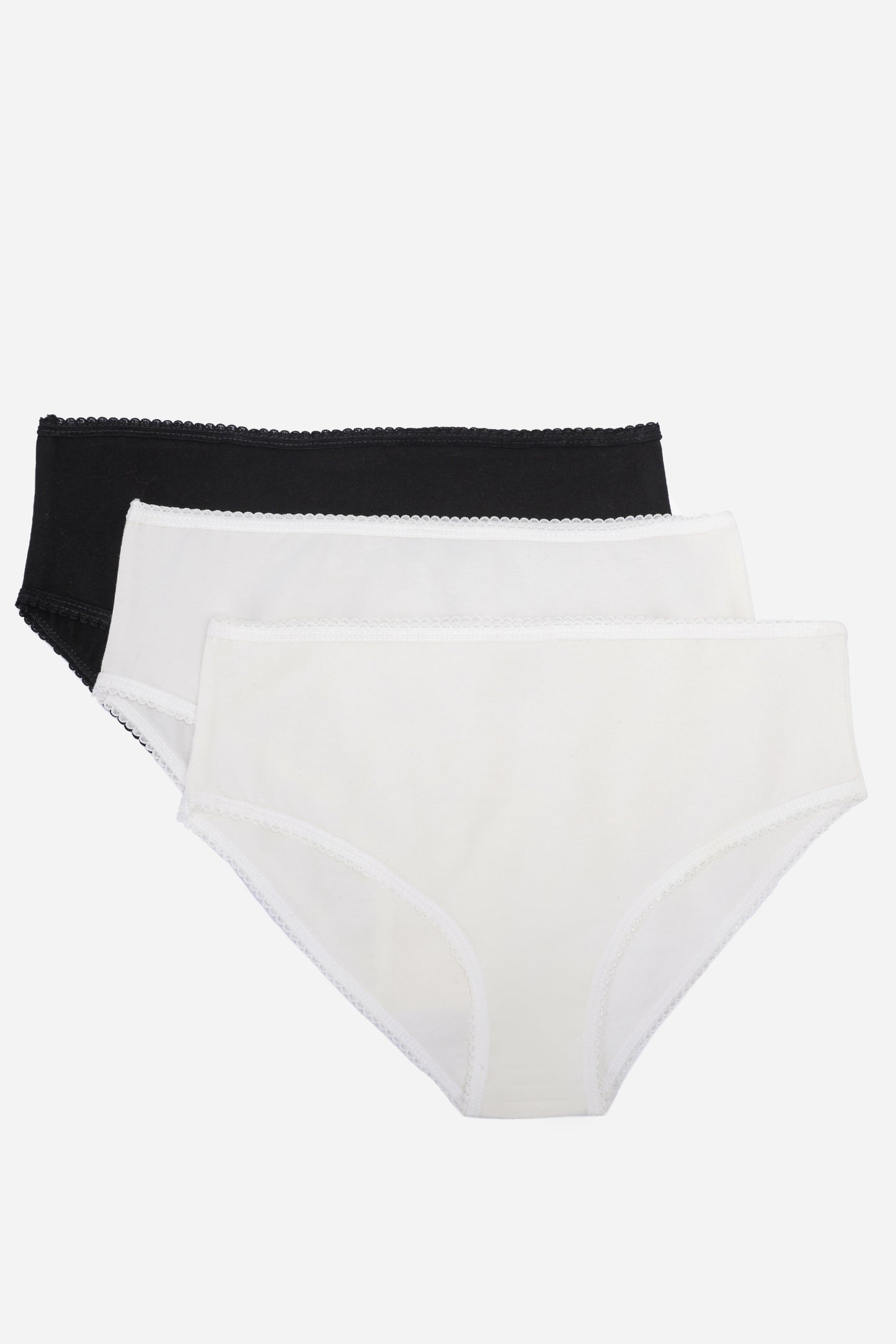 Cotton Full Brief Panties - Pack of 3