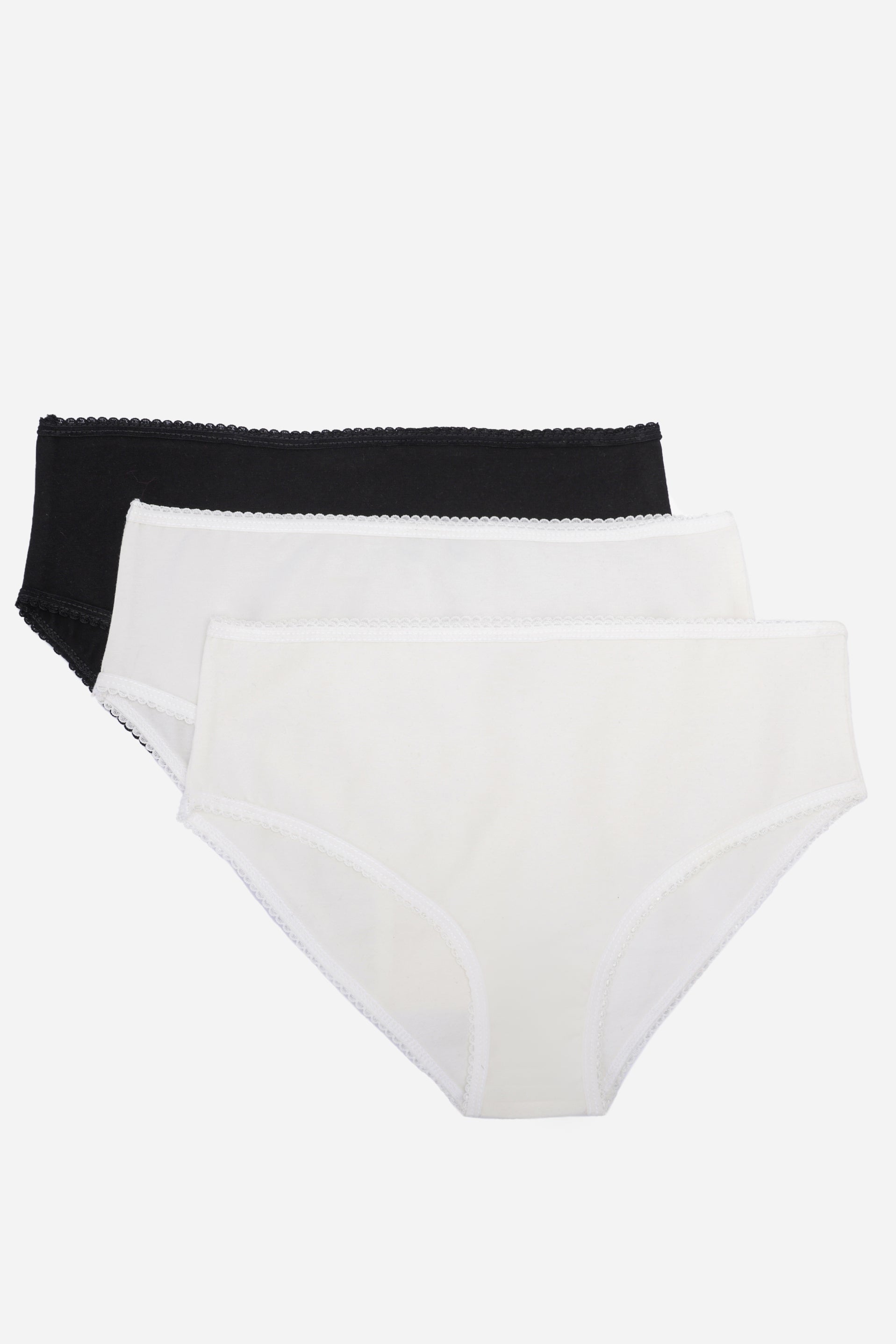 Cotton Full Brief Panties - Pack of 3