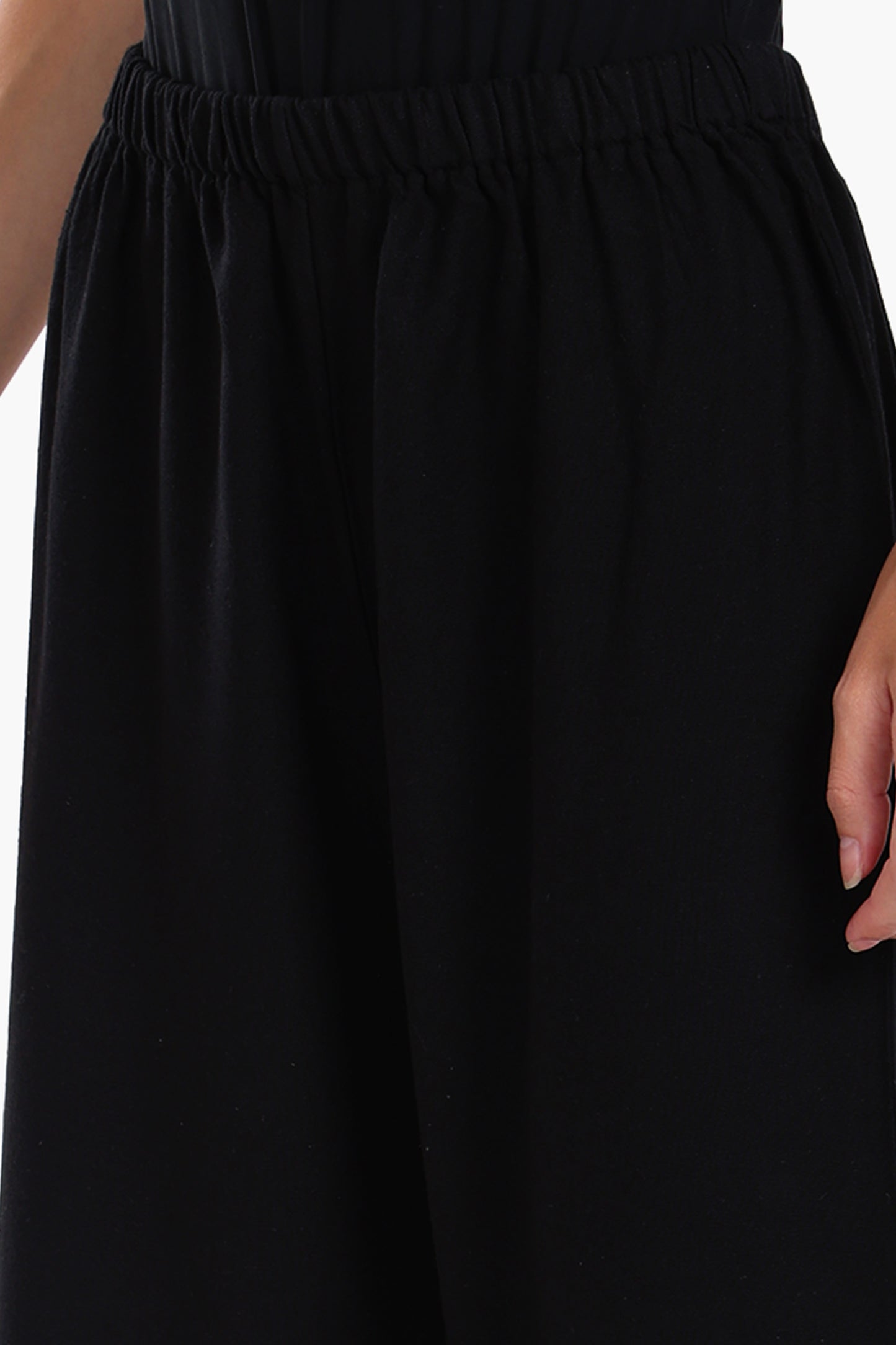 بنطلون مريح أرجل واسعة