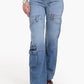 Straight Cut Cargo Jeans