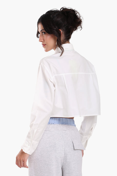Cropped Viscose Shirt