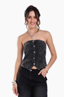 Tailored Denim Vest