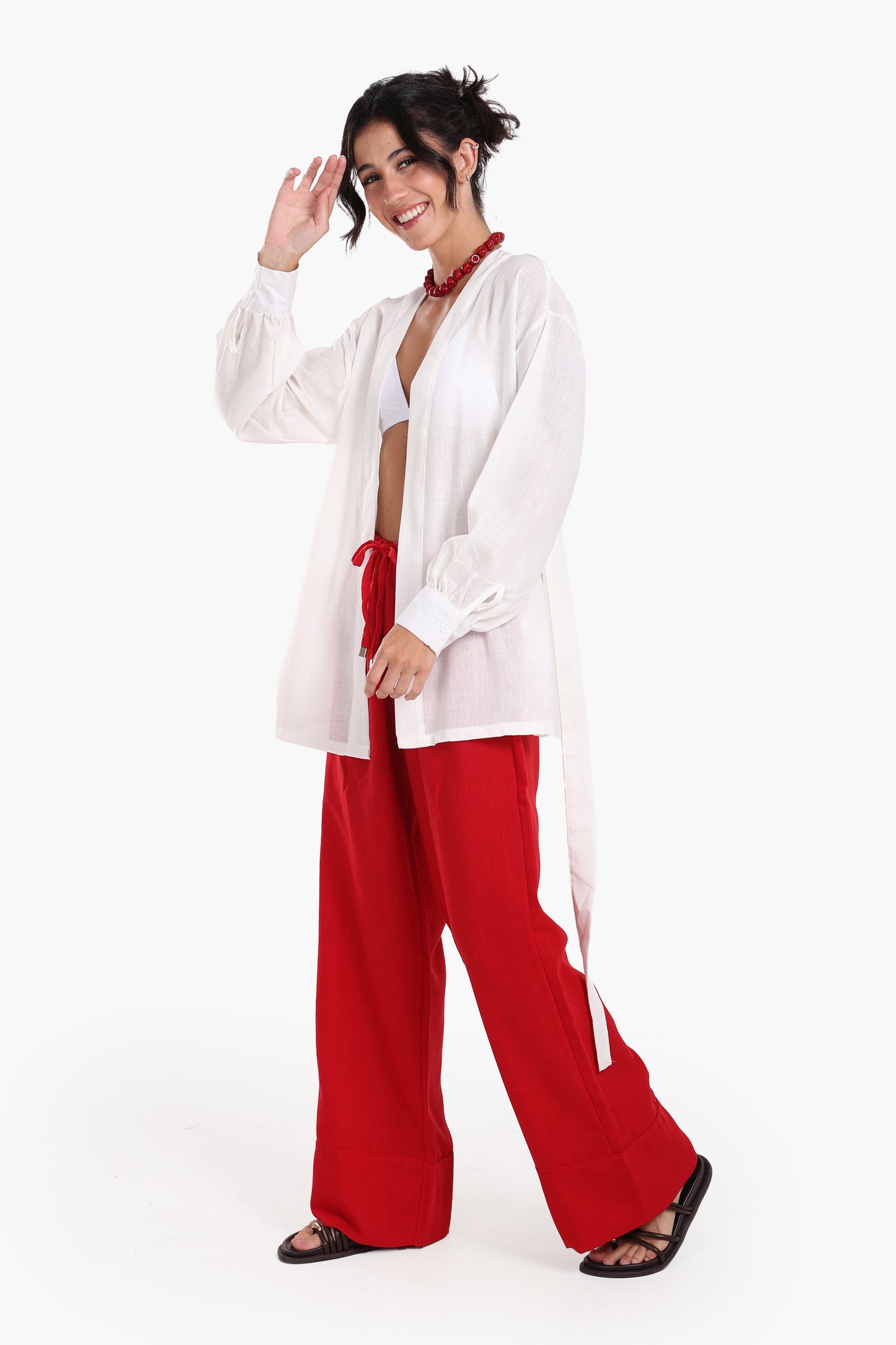  كيمونو كلاسيك بتصميم سادة