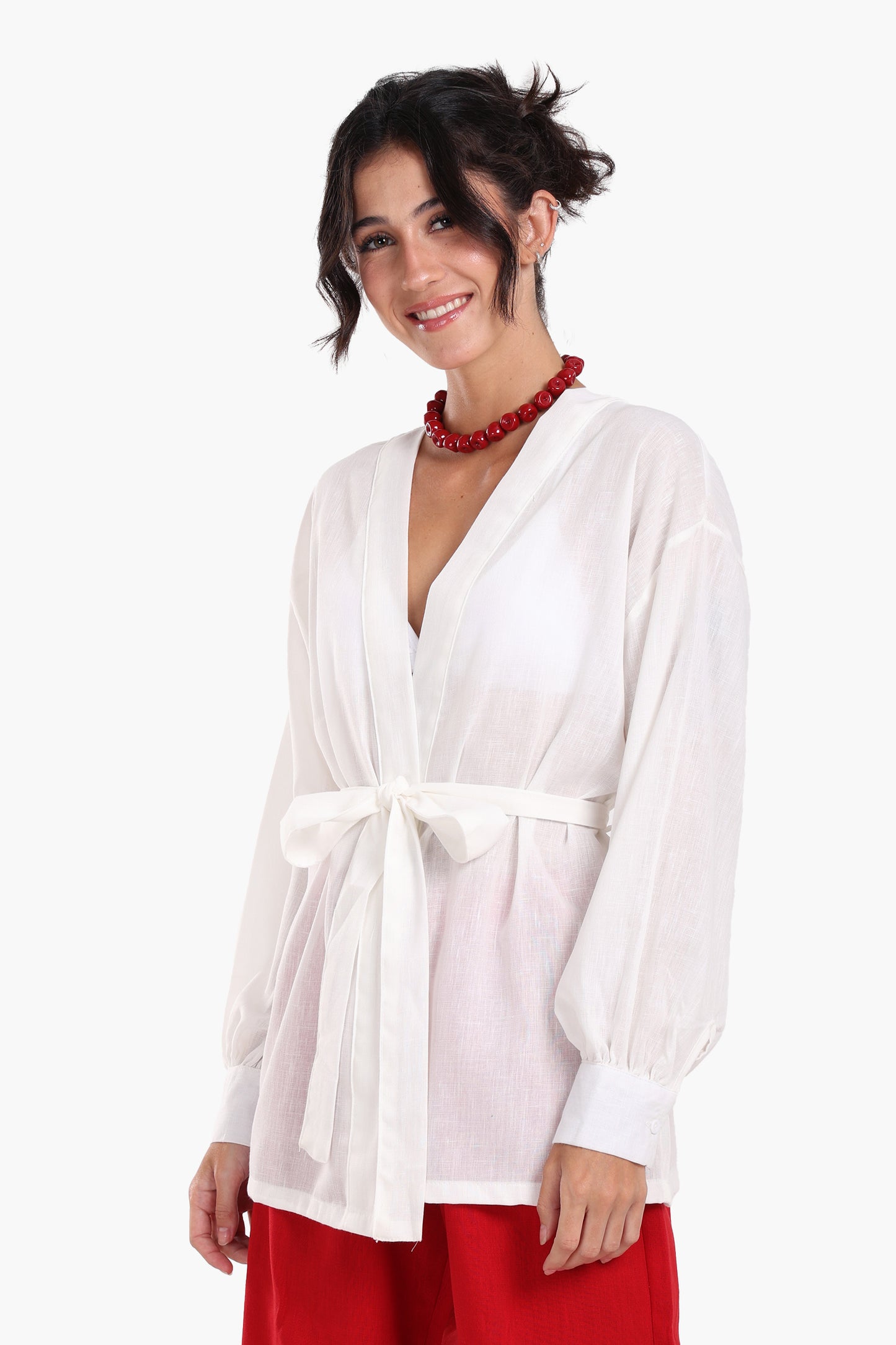  كيمونو كلاسيك بتصميم سادة