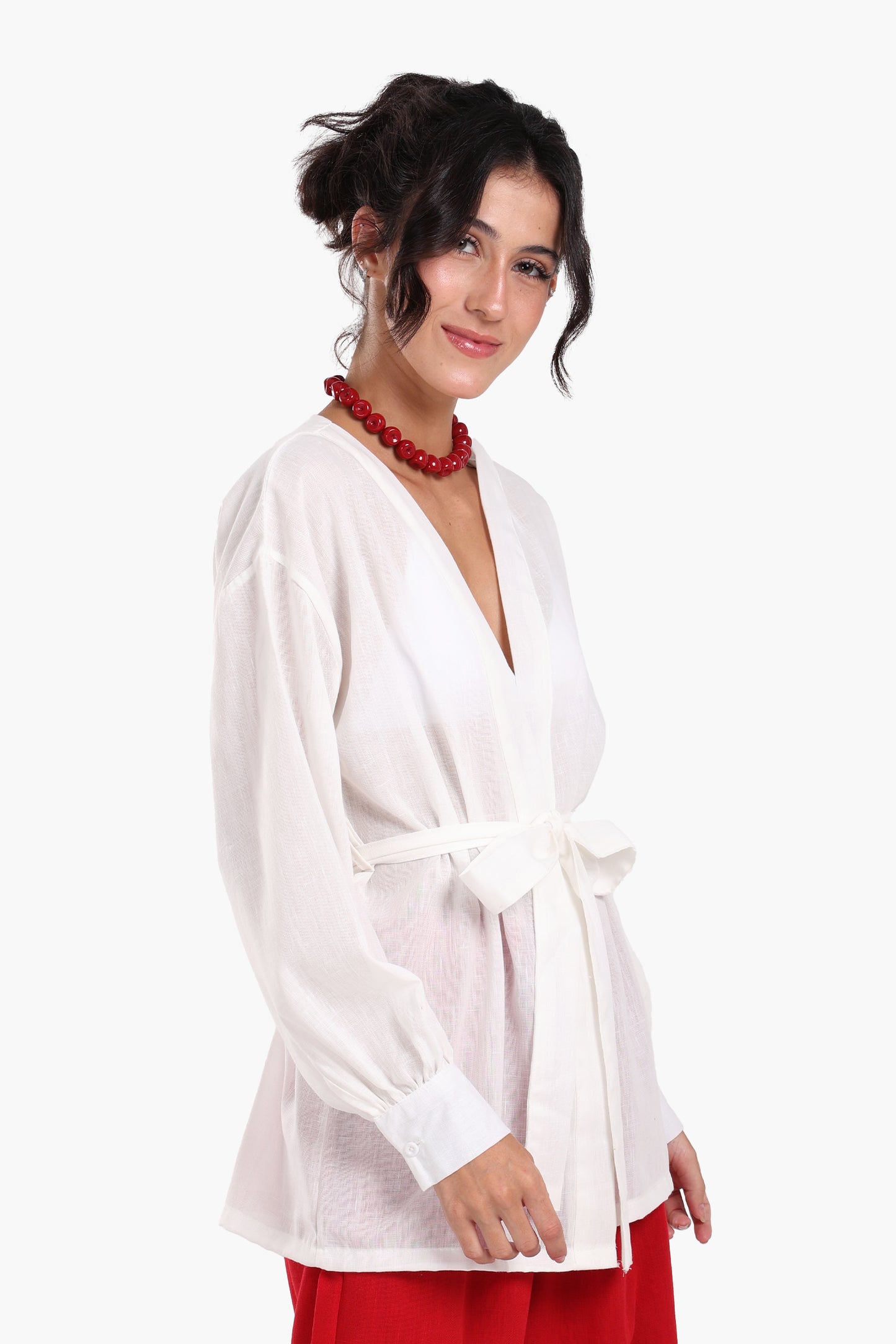  كيمونو كلاسيك بتصميم سادة