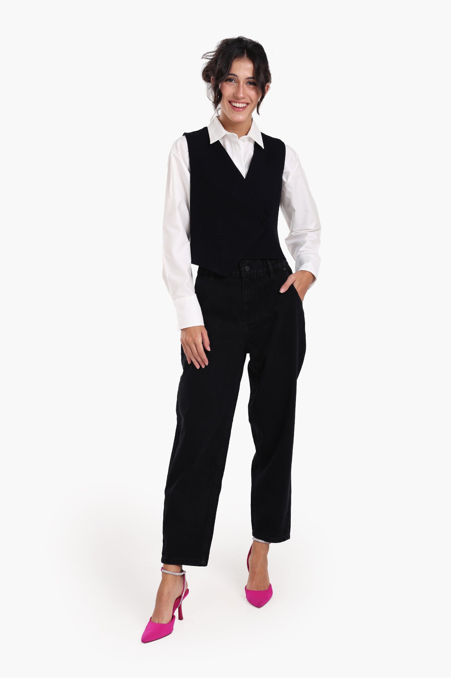 Asymmetrical Sleeveless Vest