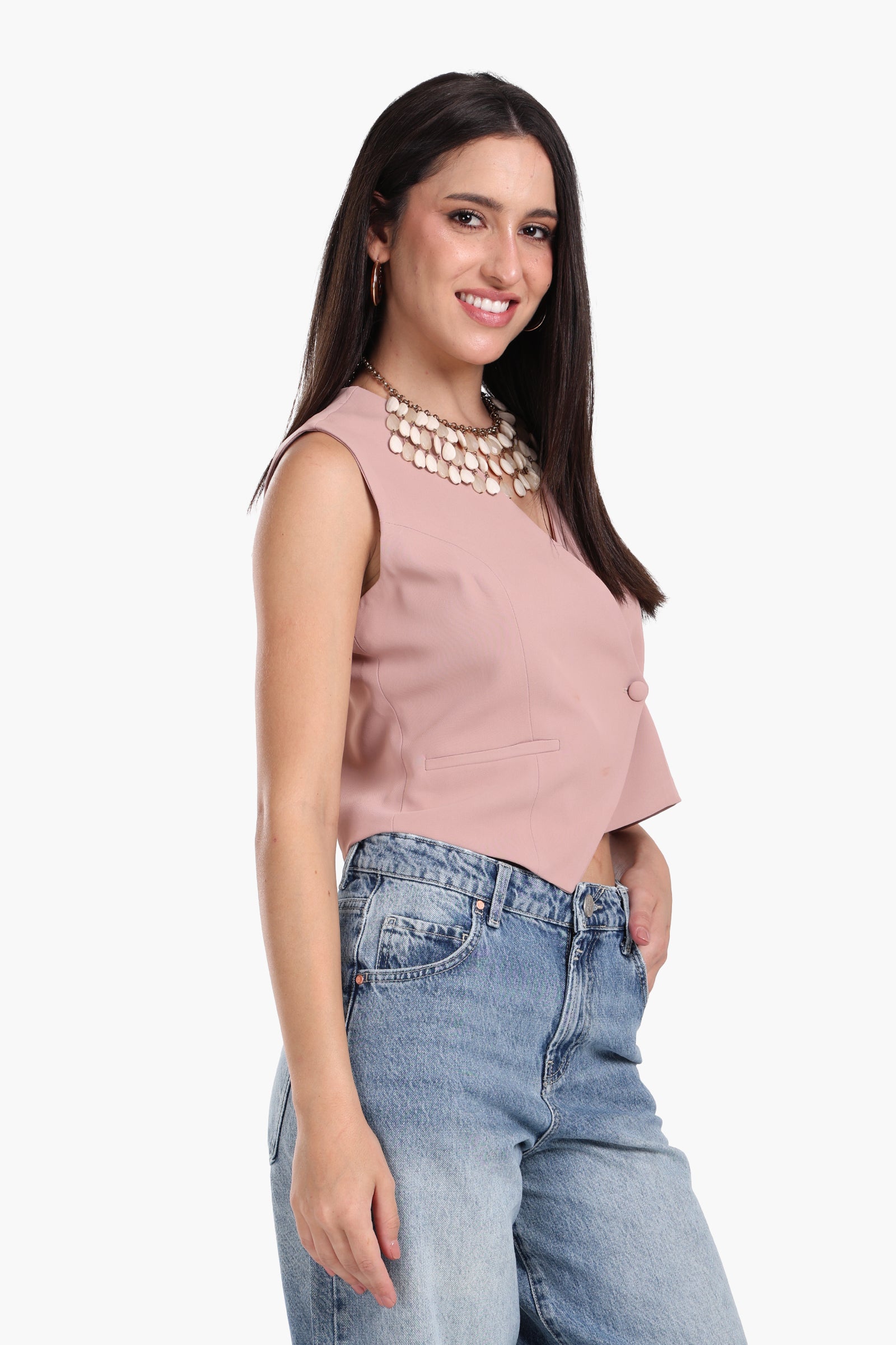 Asymmetrical Sleeveless Vest