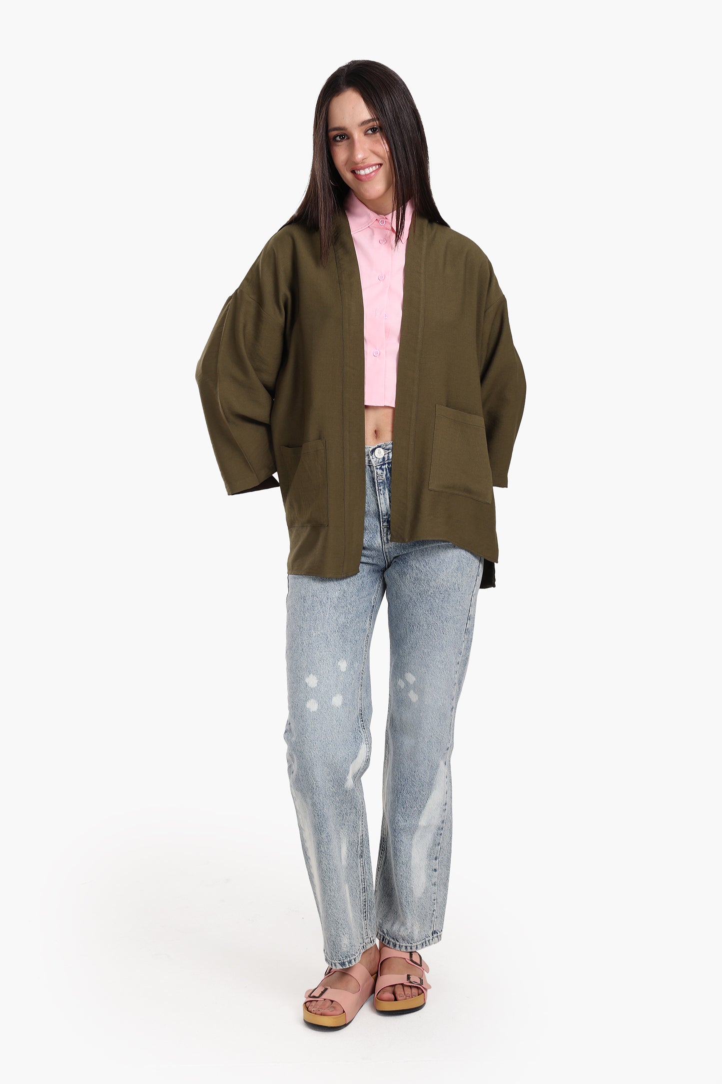 كيمونو بأكمام طويلة 