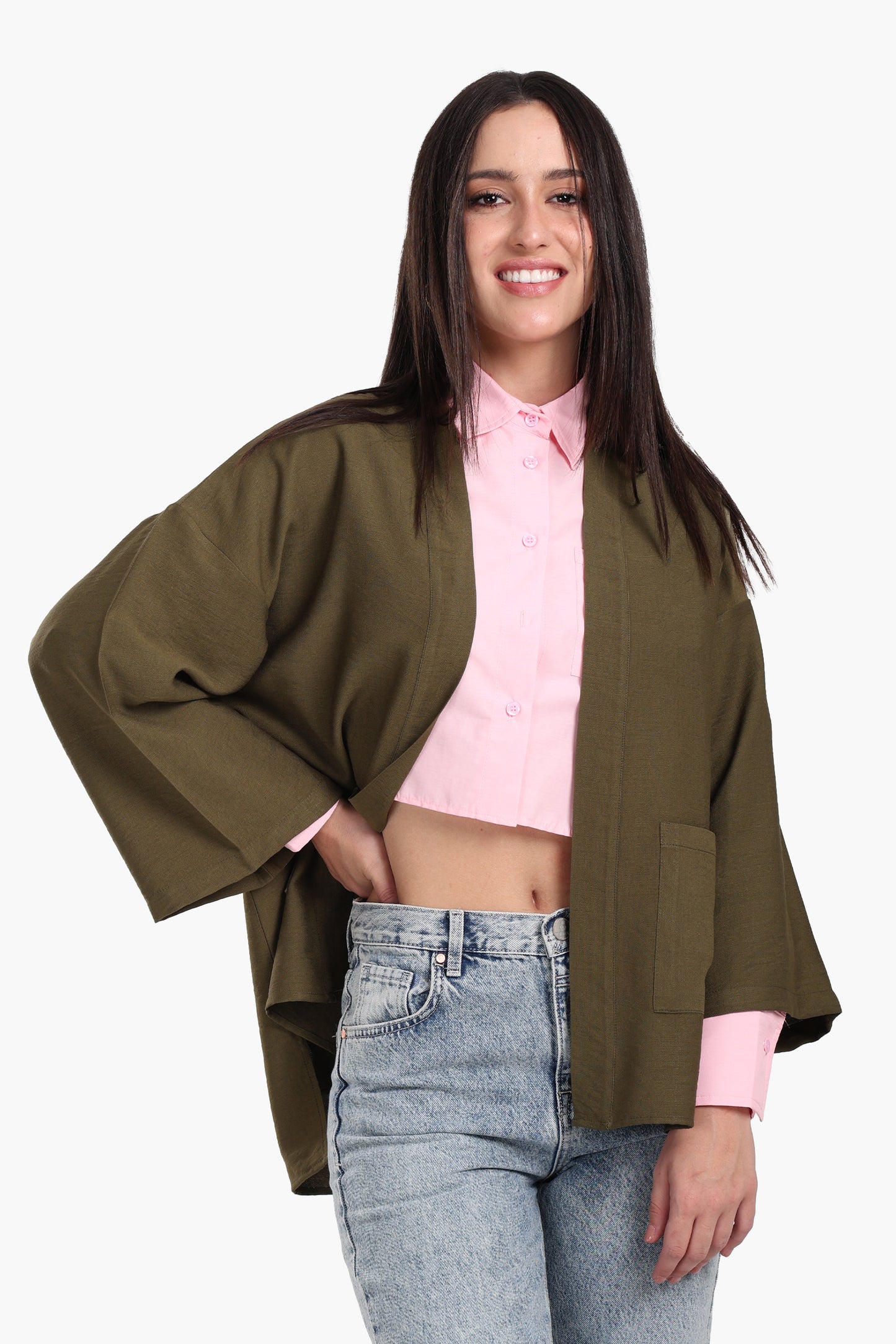 كيمونو بأكمام طويلة 