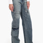 Straight Cut Cargo Jeans
