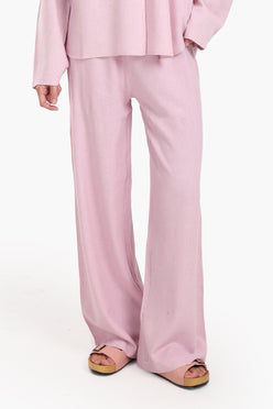 Wide-Leg Lounge Pants