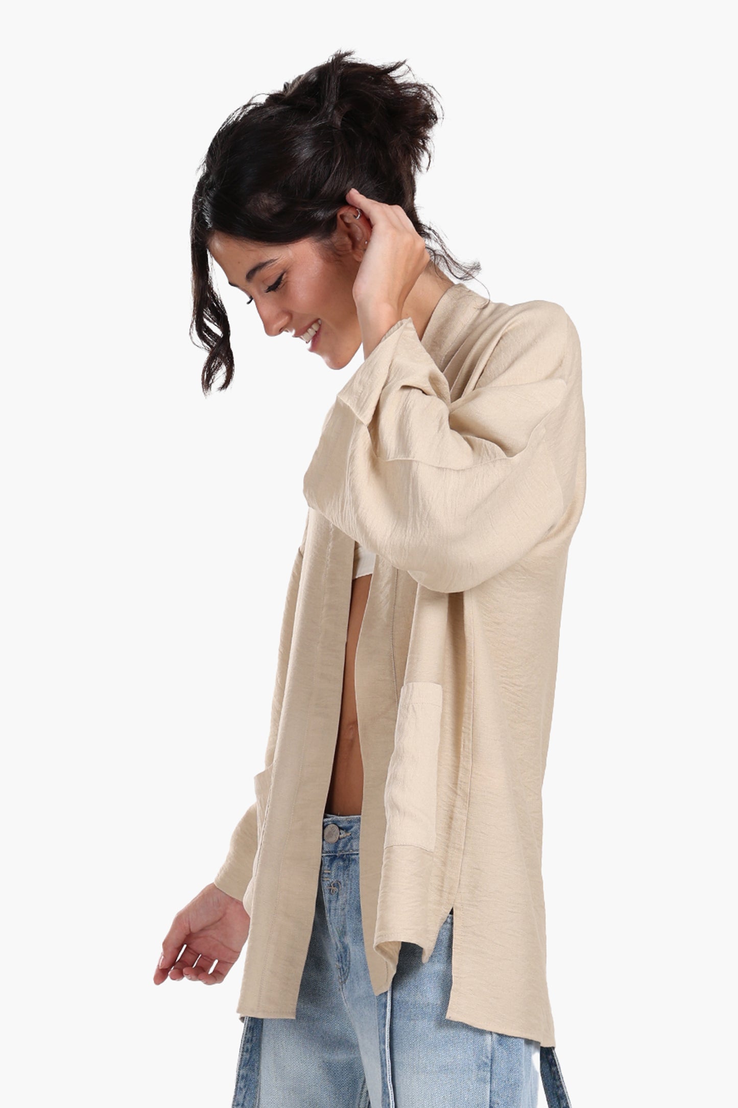 كيمونو بأكمام طويلة 