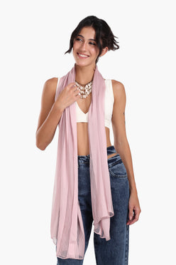 Essential Striped Satin Scarf