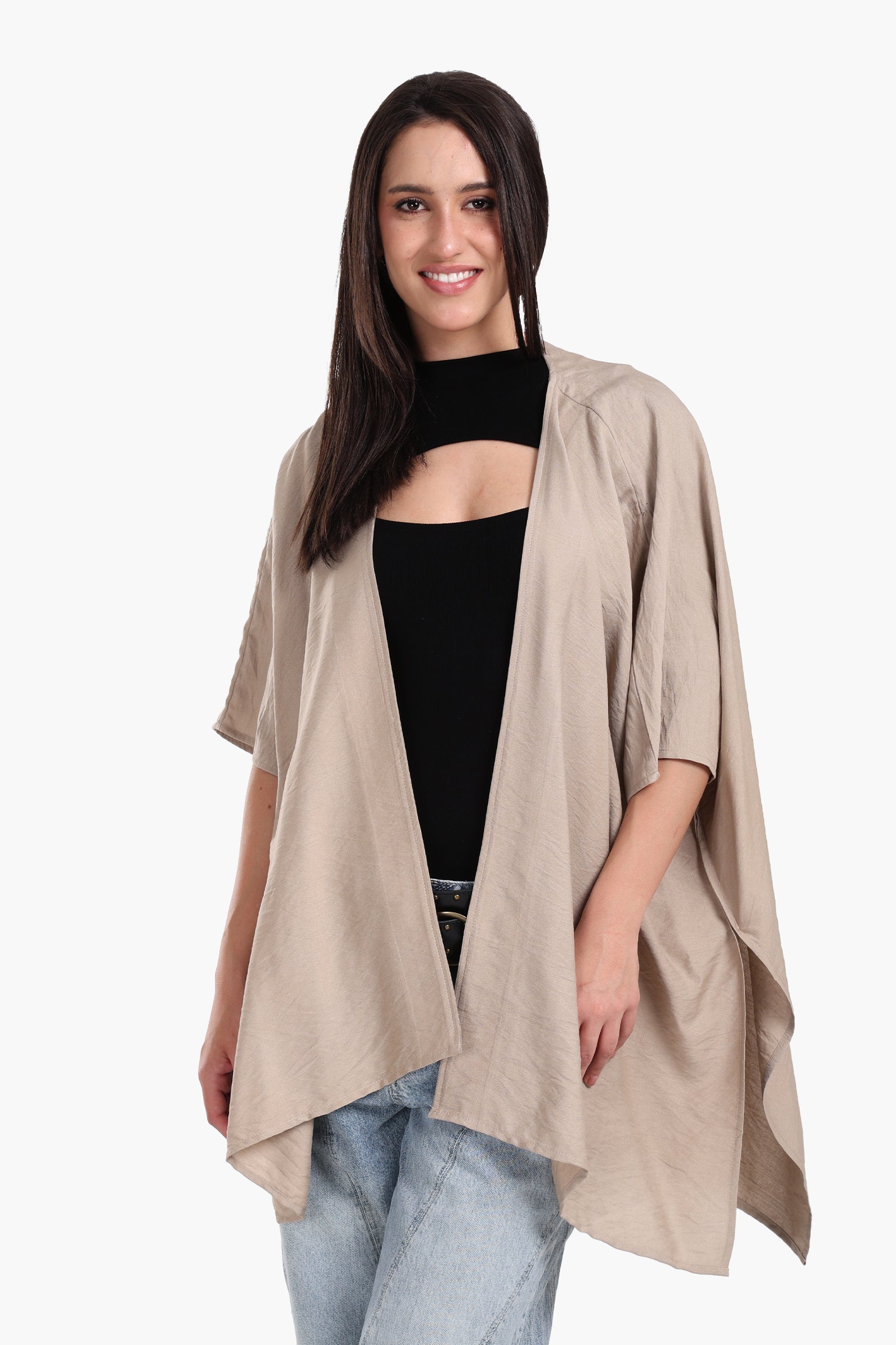 Asymmetrical Tencel Kimono