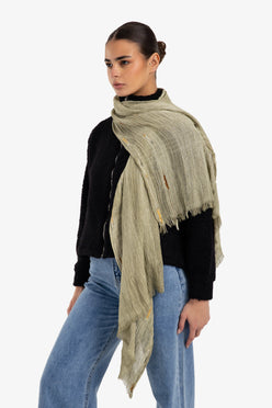 Perforated Rectangular Scarf